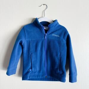 Columbia Blue Full Zip Fleece Jacket - 3T